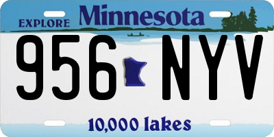 MN license plate 956NYV