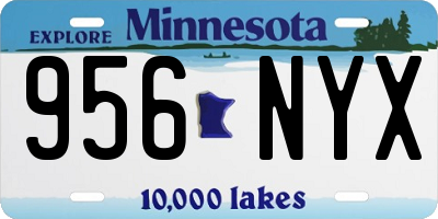 MN license plate 956NYX