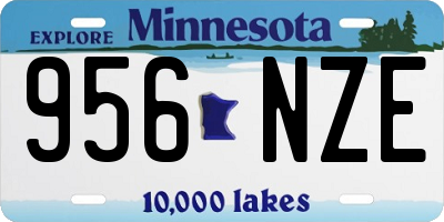 MN license plate 956NZE