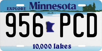 MN license plate 956PCD