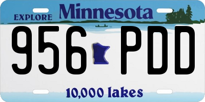 MN license plate 956PDD