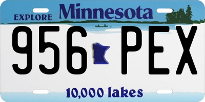 MN license plate 956PEX