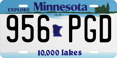MN license plate 956PGD