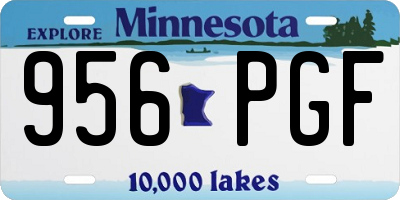 MN license plate 956PGF