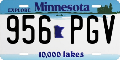 MN license plate 956PGV