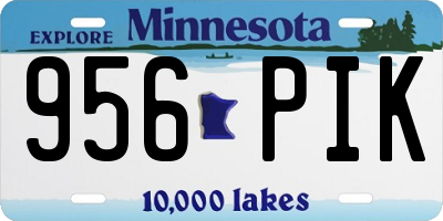 MN license plate 956PIK
