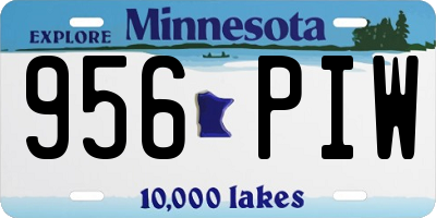 MN license plate 956PIW