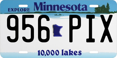 MN license plate 956PIX