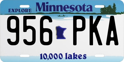 MN license plate 956PKA