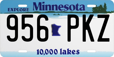 MN license plate 956PKZ