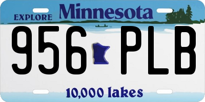 MN license plate 956PLB