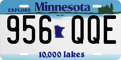 MN license plate 956QQE