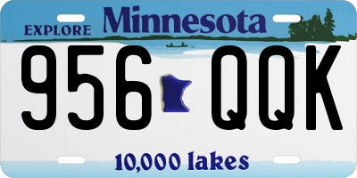 MN license plate 956QQK