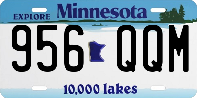 MN license plate 956QQM
