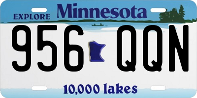 MN license plate 956QQN