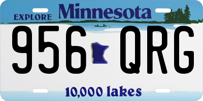 MN license plate 956QRG