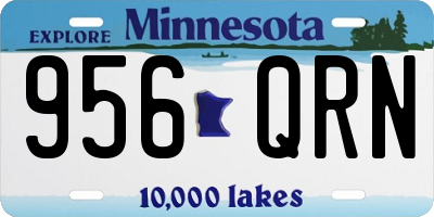 MN license plate 956QRN