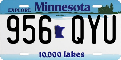 MN license plate 956QYU