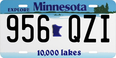 MN license plate 956QZI