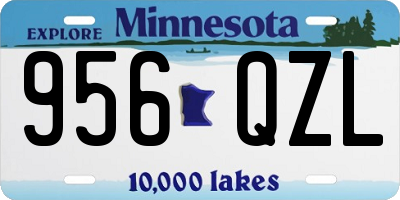 MN license plate 956QZL