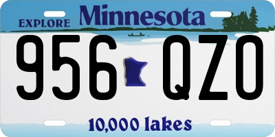 MN license plate 956QZO