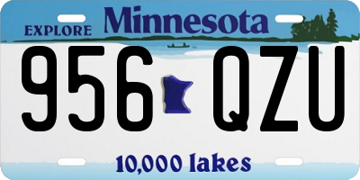 MN license plate 956QZU