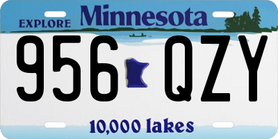 MN license plate 956QZY