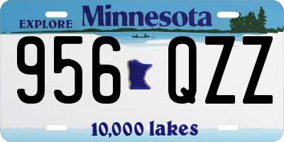 MN license plate 956QZZ