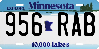 MN license plate 956RAB