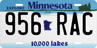MN license plate 956RAC