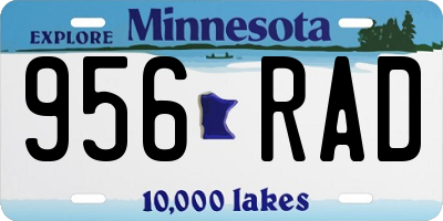 MN license plate 956RAD