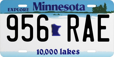 MN license plate 956RAE