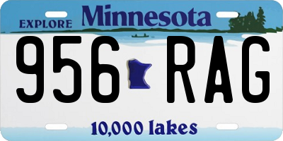 MN license plate 956RAG