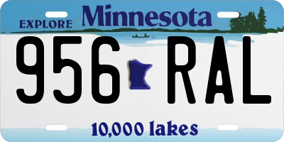 MN license plate 956RAL