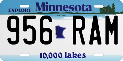 MN license plate 956RAM