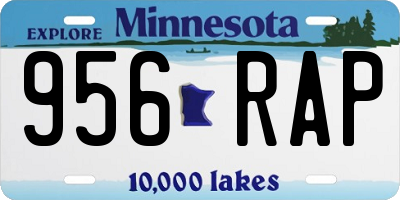 MN license plate 956RAP