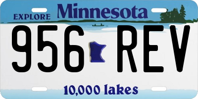 MN license plate 956REV