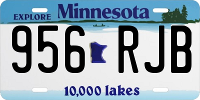 MN license plate 956RJB