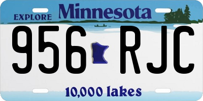 MN license plate 956RJC