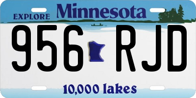 MN license plate 956RJD