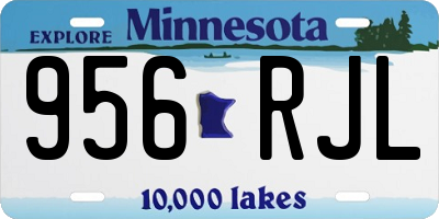MN license plate 956RJL