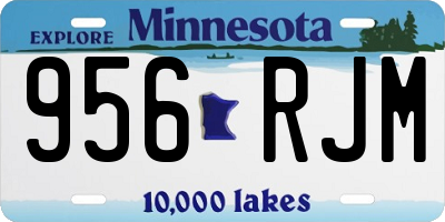 MN license plate 956RJM