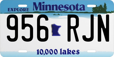 MN license plate 956RJN
