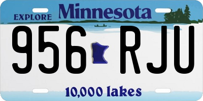 MN license plate 956RJU