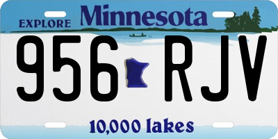 MN license plate 956RJV