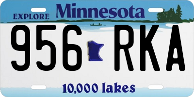 MN license plate 956RKA