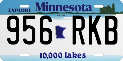 MN license plate 956RKB