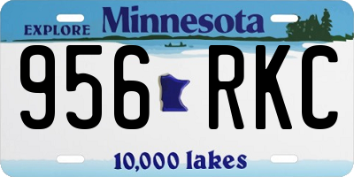 MN license plate 956RKC
