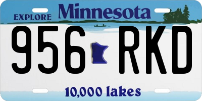 MN license plate 956RKD
