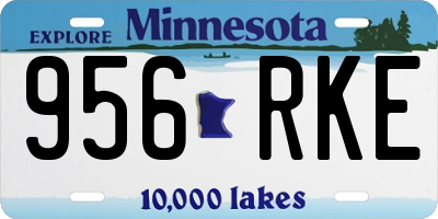 MN license plate 956RKE